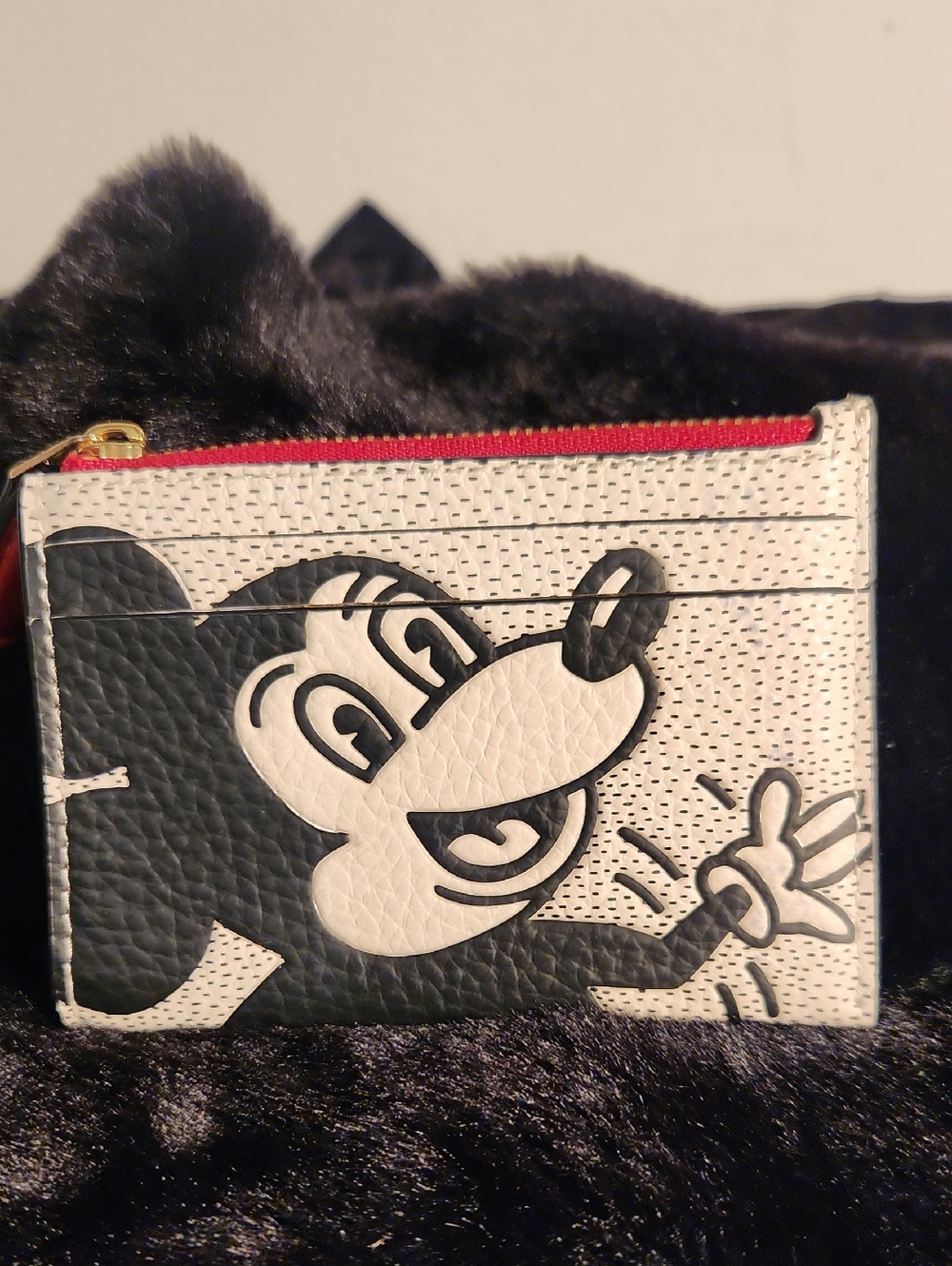 COACH Disney Mickey Mouse X Keith Haring Mini Skinny ID Case